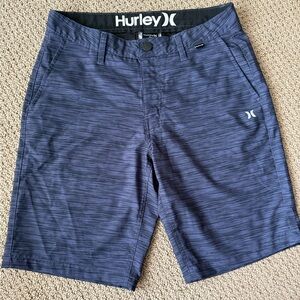 Hurley Men’s Hybrid Walk Shorts 20” in Peacoat Blue Black Size 30
